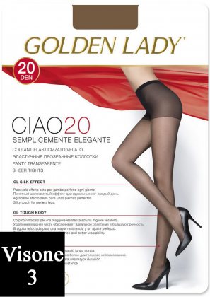 Golden Lady Ciao 20 den Visone (Средний загар) размер 3-M
