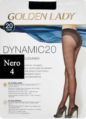 Golden Lady Колготки Dynamic 20 den Nero (Черный) размер 4-L