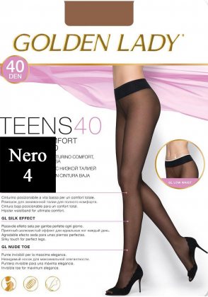Golden Lady Колготки Teens Vita Bassa 40 den Nero (Черный) размер 4-L
