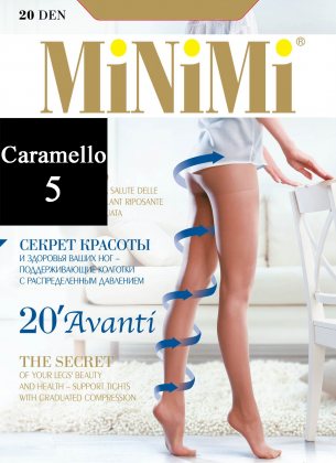 MiNiMi Колготки Avanti 20 den Caramello (Бежевый) размер 5-XL