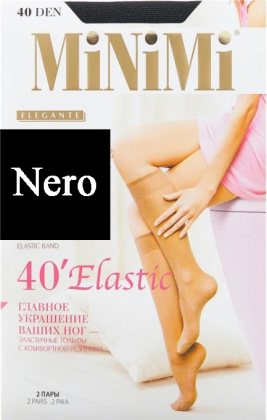 MiNiMi Гольфы Elastic 40 den Nero (Черный) 2 пары