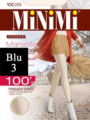 MiNiMi Колготки Marseille 100 den Blu (Синий) размер 3-M
