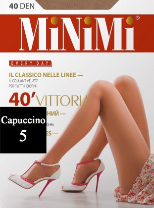 MiNiMi Колготки Vittoria 40 den Cappuccino (Капучино) размер 5-XL