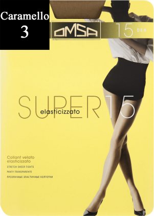 Omsa Колготки Super 15 den Caramello (Бежевый) размер 3-M