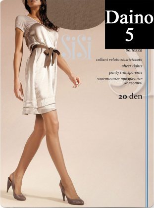 Sisi Колготки Miss прозрачные эластичные 20 den Daino (Светло-коричневый) размер 5-XL