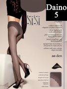 Купить Sisi Колготки Style прозрачные с ажурными трусиками 20 den Daino (Светло-коричневый) размер 5-XL