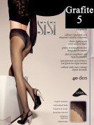 Купить Sisi Колготки Style прозрачные с ажурными трусиками 40 den Grafite (Графит) размер 5-XL
