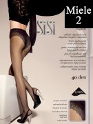 Купить Sisi Колготки Style прозрачные с ажурными трусиками 40 den Miele (Легкий загар) размер 2-S
