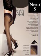 Купить Sisi Колготки Style прозрачные с ажурными трусиками 70 den Nero (Черный) размер 5-XL