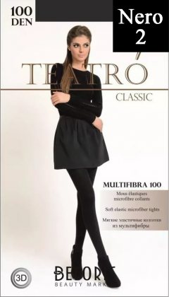 Teatro Колготки Multifibra 100 den Nero (Черный) размер 2-S