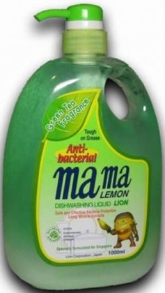 Lion Mama Lemon Refreshing Green Tea Концентрированное средство для мытья посуды и детских принадлежностей антибактериальное с Ароматом Зеленого чая 1000мл