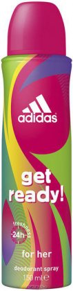 Adidas дезодорант спрей женский 150мл Get Ready Cool&Care