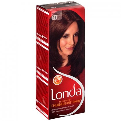 Londa color краска для волос тон №34 (4/77) Золотисто-каштановый