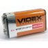 Купить Videx батарейка крона 9v 6F22 солевая, цена за 1шт