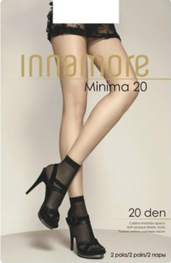Innamore Носочки Minima 20 den Nero (Черный) 2 пары