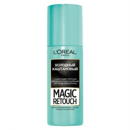 Loreal Magic Retouch тонирующий спрей 75мл для мгновенного закрашивания волос 8 Холодный каштановый