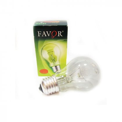 Favor Лампа накаливания груша Е27 95W прозрачная A50