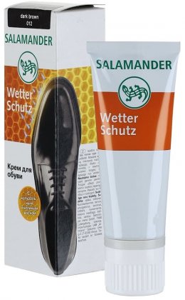 Salamander Wetter Schutz крем для обуви в тюбике с губкой 75мл Темно-коричневый