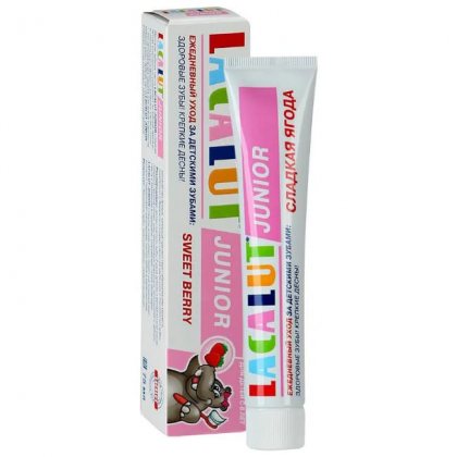 Lacalut зубная паста 75мл детская Junior для детей с 8 лет Сладкая ягода