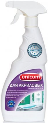 Unicum средство для чистки акриловых ванн и душевых кабин 500мл