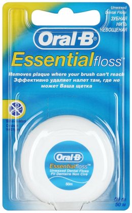 Oral-B зубная нить Essential floss мятная 50м.