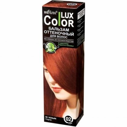 Bielita бальзам для волос оттеночный Lux Color тон 02 коньяк