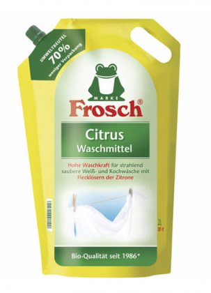 Frosch жидкое средство для стирки 2л Лимон в мягкой упаковке