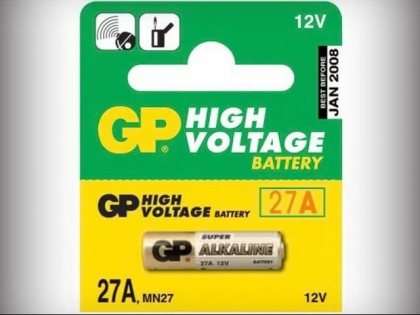GP батарейка 27A/MN27 алкалиновая, цена за 1шт