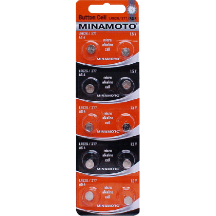 Minamoto батарейка LR626/377/AG4 1,5v, цена за 1шт