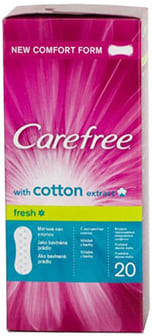 Carefree прокладки ежедневные 20шт Cotton воздухопроницаемые