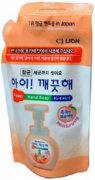 Купить Lion Ai-Kekute Пенное мыло для рук увлажняющее с антибактериальным эффектом Аромат персика 200мл запасной блок