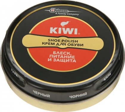 Kiwi Shoe Polish 50мл банка черный Kiwi Shoe Polish 50мл банка черный