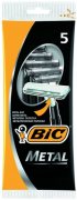 Купить Biс станок для бритья мужской одноразовый 5шт Bic Metal с 1 лезвием с защитным металическим покрытием