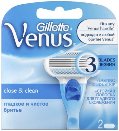 Gillette кассеты для бритья сменные женские Venus 2шт