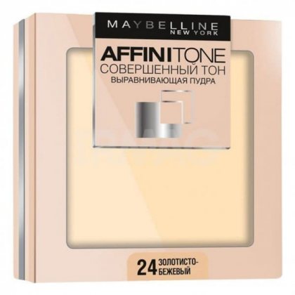 Maybelline пудра компактная Affinitone Powder Совершенный 9г тон 24 Золотисто-бежевый