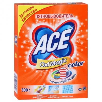 Ace Oxi Magic Color пятновыводитель 500г для цветного белья