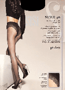 Купить SiSi Колготки Style прозрачные с ажурными трусиками 40 den Nero (Черный) размер 5-XL
