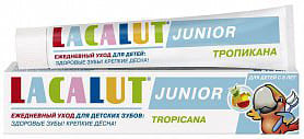 Lacalut зубная паста 75мл детская Junior для детей с 8 лет Тропикана