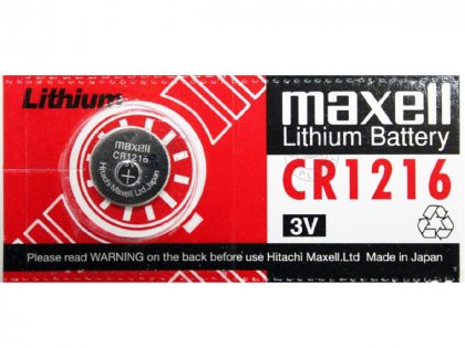Maxell батарейка CR1216 Lithium, цена за 1шт
