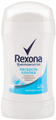 Rexona дезодорант стик женский 40мл Свежесть хлопок