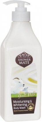 Aekyung Shower Mate гель для душа женский 550мл Moisturizing&Whitening Goat Milk увлажняющий и отбеливающий с Козьим молоком