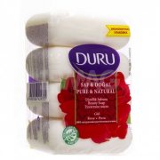 Купить Duru Pure&Natural мыло твердое кусковое 4шт*85г Pure & Natural Роза