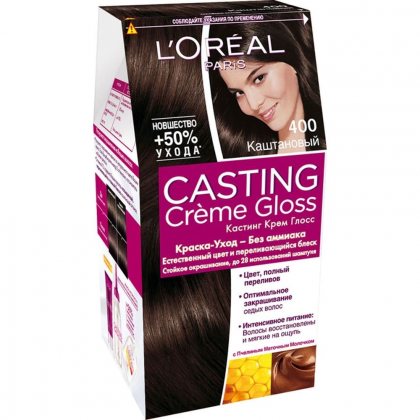 Loreal Casting Creme Gloss крем-краска для волос тон 400 каштан