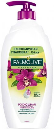 Palmolive гель для душа женский 750мл Натурэль Роскошная мягкость Черная орхидея