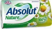 Купить Absolut мыло антибактериальное твердое кусковое 90г Nature Ромашка