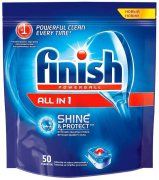 Купить Finish таблетки для посудомоечной машины 50шт Shine&Protect All in1
