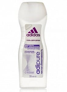 Adidas гель для душа женский 250мл Adipure чистая эффективность (прозрачный) Adidas гель для душа женский 250мл Adipure чистая эффективность (прозрачный)