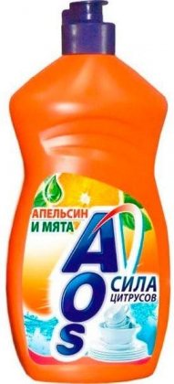 Aos средство для мытья посуды 500мл Апельсин и мята