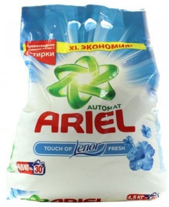 Ariel стиральный порошок автомат 3кг Touch of Lenor Fresh Воздушная свежесть