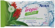 Купить Aura влажные салфетки освежающие 15шт Tropic Cocktail